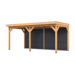 Douglas overkapping 402x578cm + wand zwart Verando, Pure